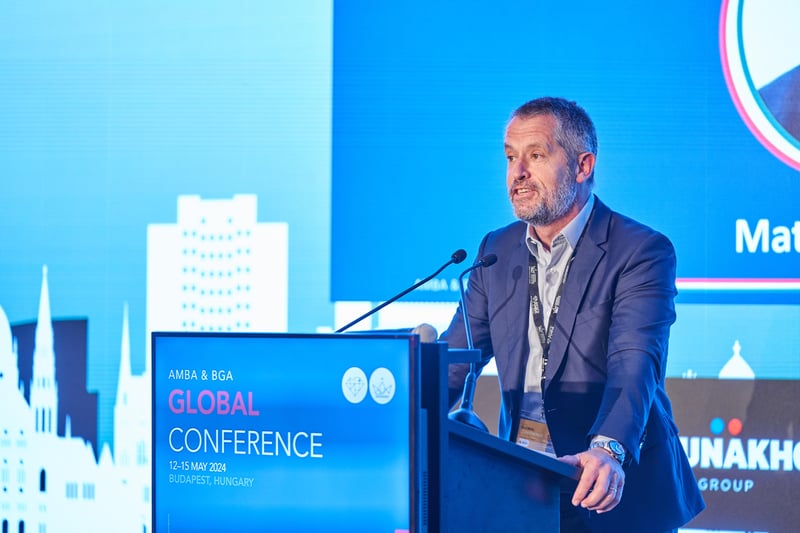 Matt presenting at AMBA Global Conference